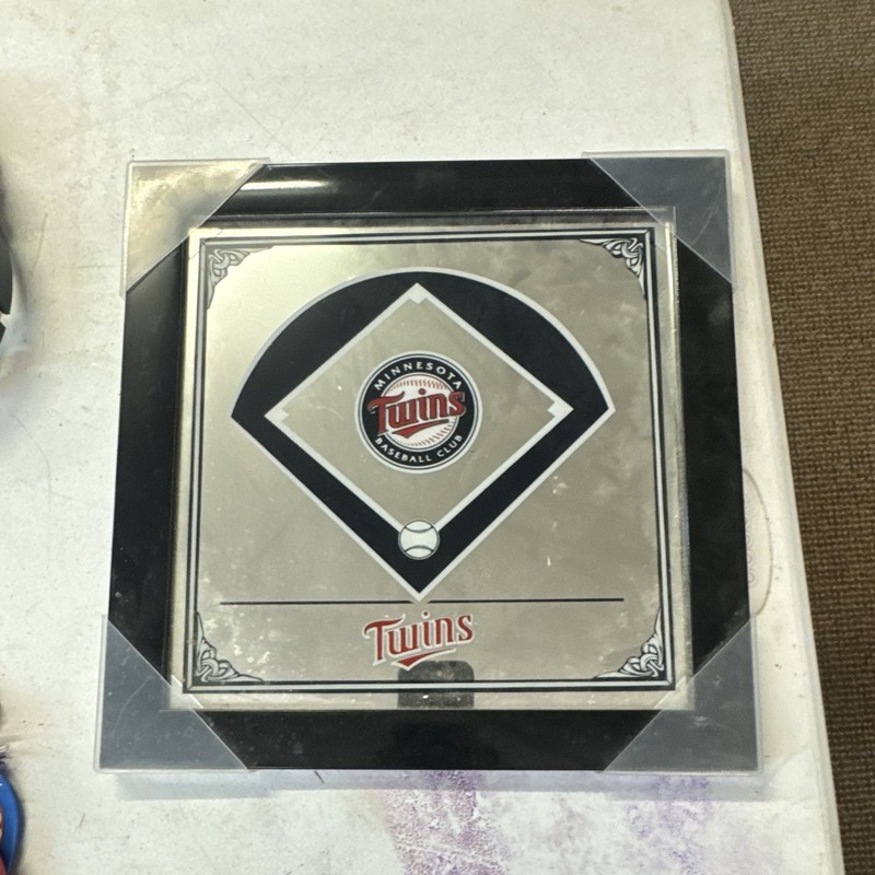 Minnesota Twins Officially Licensed Baseball Home Plate Logo Wall Plaque 2013