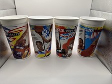 Vintage 1994 McDonald’s Nothing But Net MVP Plastic Cups Lot Of 5 MICHAEL JORDAN