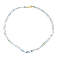 Cavill Beryll Halskette Silber 925 Vergoldet 79,207Ct Facettiert Damen Schmuck