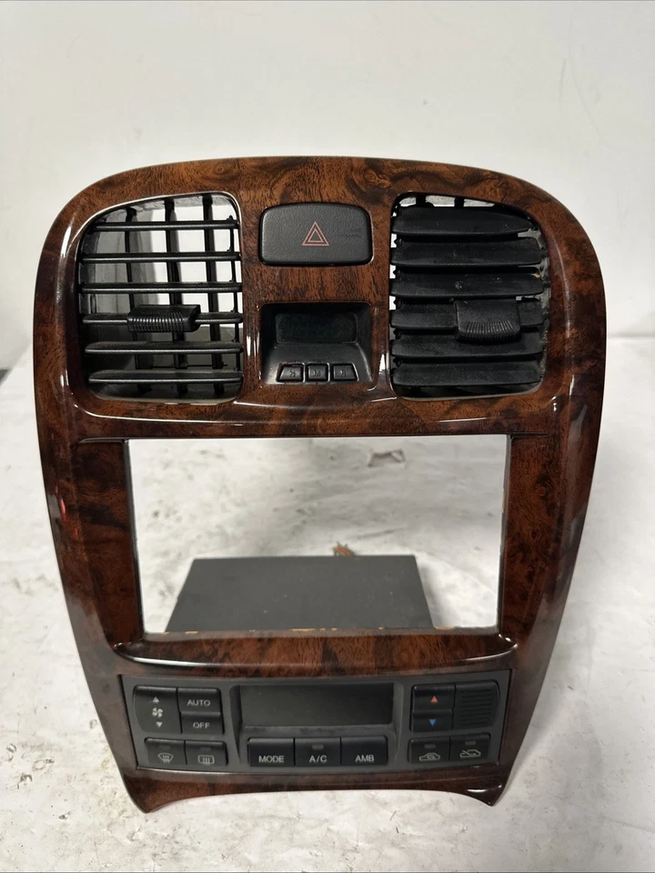 2002-2005 Hyundai Sonata Radio Bezel Trim Woodgrain 974103C000 S3 Foto 3 de 4