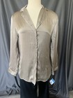 Intimissimi Taupe Silk Pajama Top Blouse- S — photo 1
