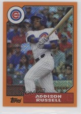 2017 Topps Silver Pack 1987 Design Chrome Orange 45/75 Addison Russell 0o9