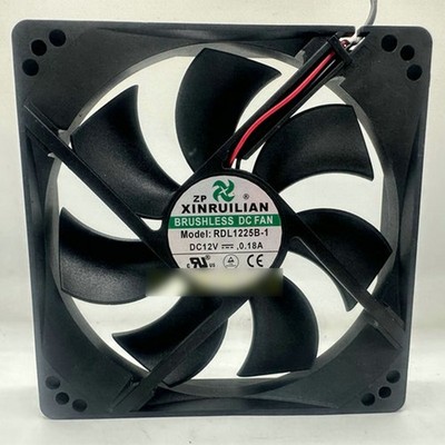 1 PCS New XINRUILIAN RDL1225B-1 DC12V 0.18A 2 wire cooling fan *wq