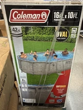 Coleman 90481E  Above Ground Pool  16ft X 10ft X 42”