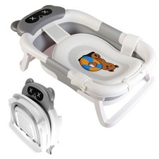 Foldable Baby Bath Tub Collapsible Newborn Safety Infant Shower Bathtub New