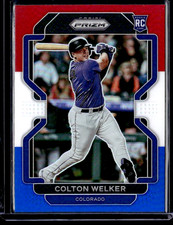 2022 Panini Prizm Colton Welker Red/White/Blue Prizm Colorado Rockies #151