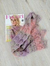 Langer Schal aus Filati Magazin, gehäkelt, Lana Grossa Silkhair Print