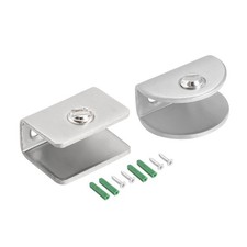 2/4/10pcs Glass Shelf Brackets - Adjustable Clamp Clip Holder