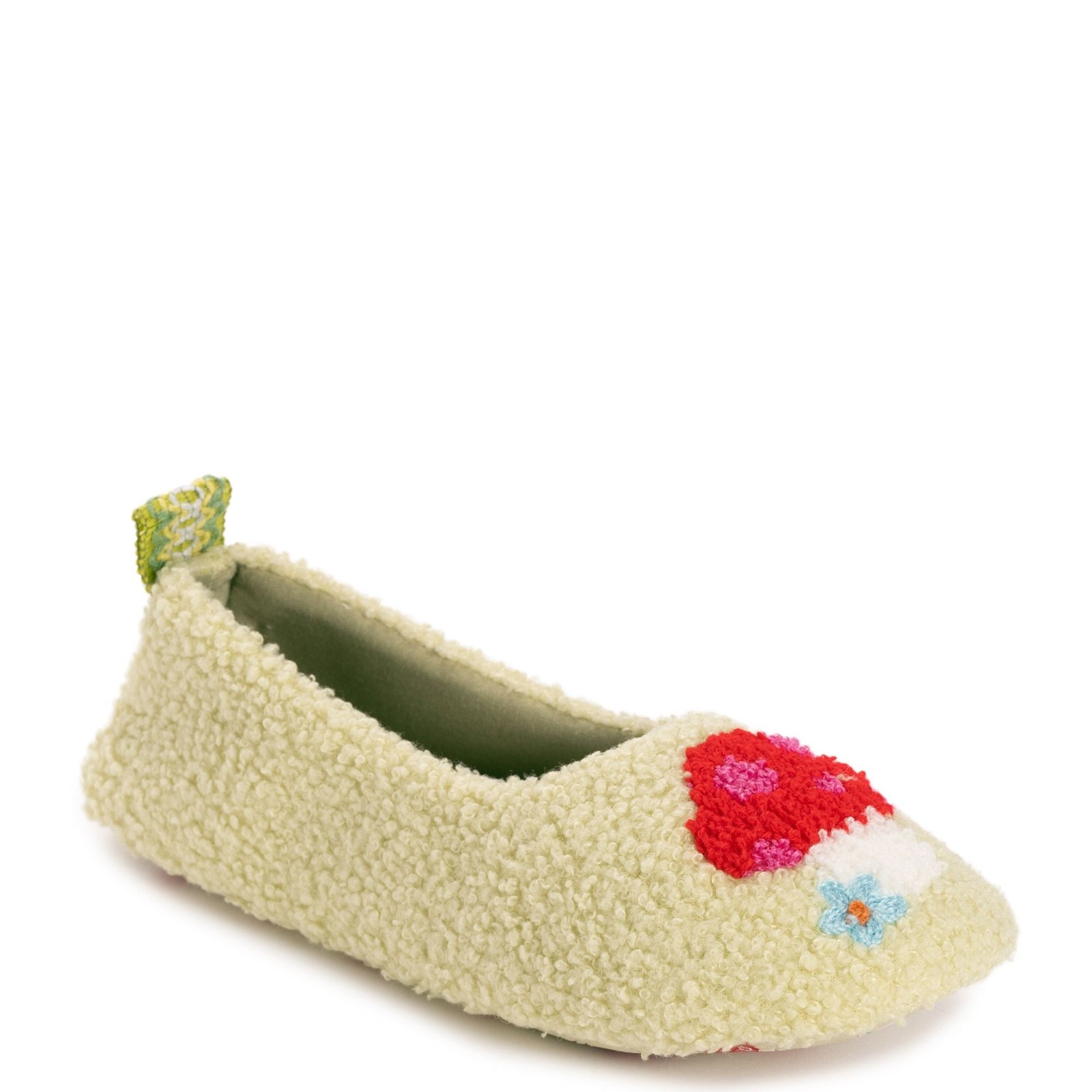 Женские тапочки-балетки для путешествий MUK LUKS с нашивкой Medium BM США - Зеленый 3390₽