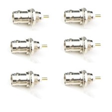 bnafes BNC Chassis Panel Mount Socket Female Jack Solder Type silver