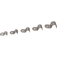 Speedway 3/16 Stainless Steel Single Line Clamps, Pack of 12