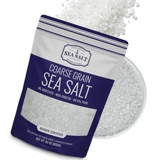 Sea Salt, Coarse Grain Baja Sea Salt, Great for Cooking or Grinding, Non-Iodized