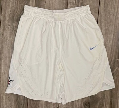 Nike TEAM USA 2016 RIO Olympics ELITE Basketball Team Shorts FIBA White Men's XL