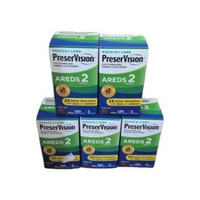Lot of 5 PreserVision Areds 2 Eye Vitamin and Mineral - 120 Softgels Each