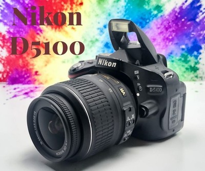 Nikon D5100 16.2MP DSLR Camera w/ AF-S 18-55mm VR Lens Kit [Exc+++] #518D