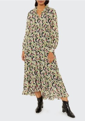 Cinq à Sept Lucille Midi Dress in Prickly pear sz 00