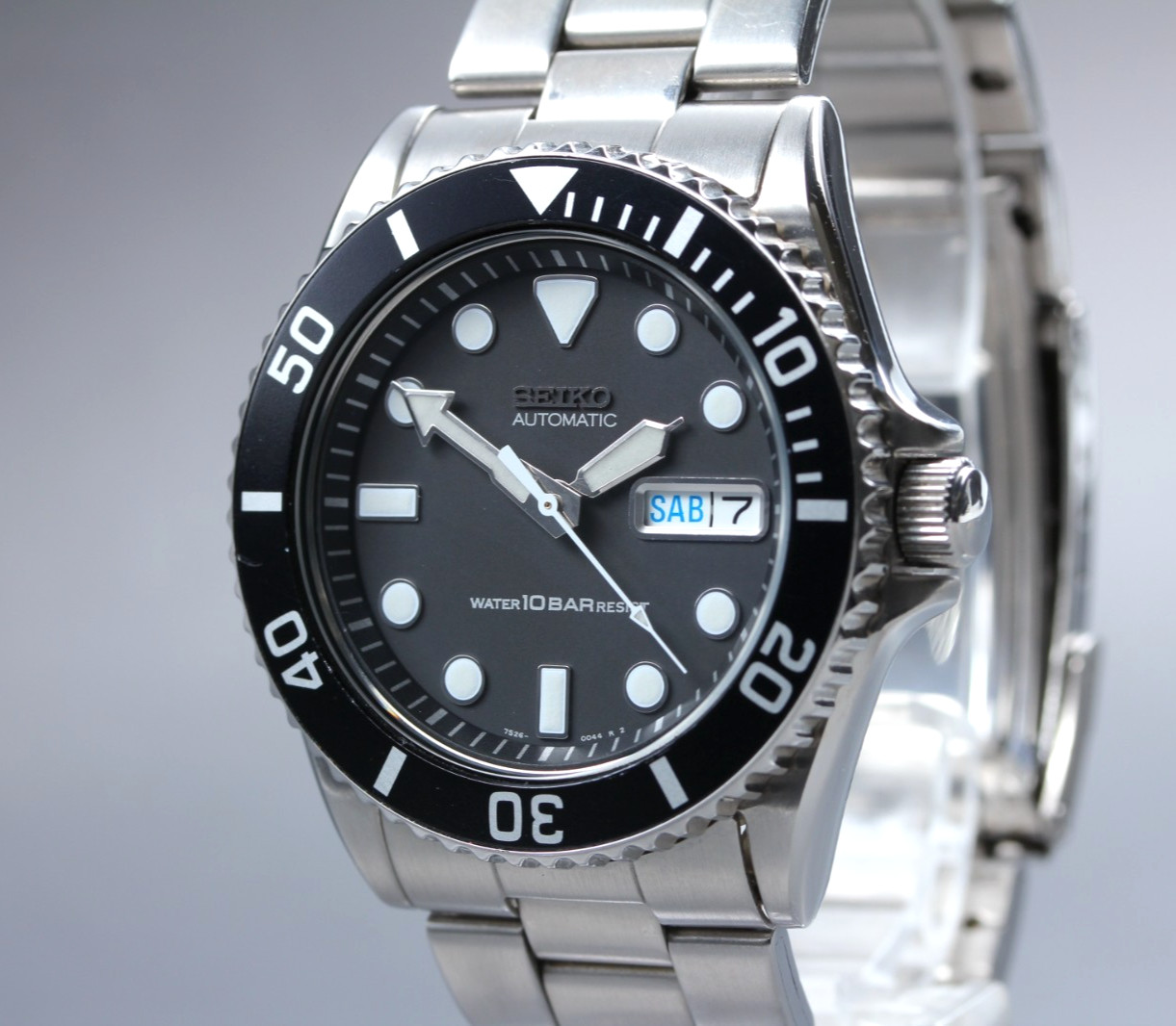 [Near MINT+] Seiko Diver's 7S26-0040 SKX031 Automatic Black Men Watch From JAPAN