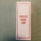 Vintage Bridge Caddy No. 536Playing Cards, Score Pads, Pencils Complete With Box — photo 6