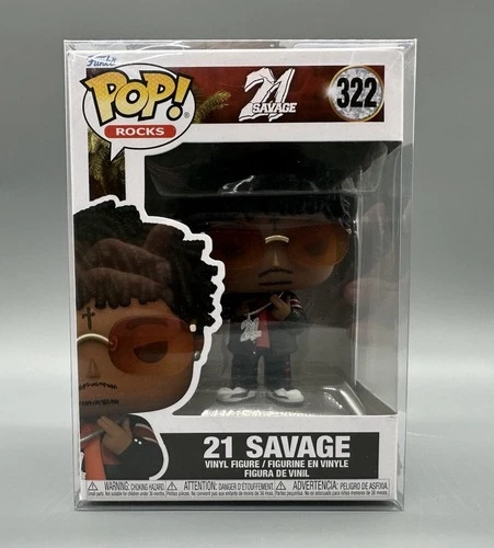 Funko POP! Rocks 21 SAVAGE #322 with Box Protector