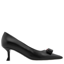Ferragamo Black Vara Bow Pumps