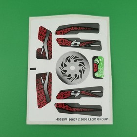 LEGO Sticker Sheet NEW Exo Force Bike 8354 45285/4186637 Drome Racers
