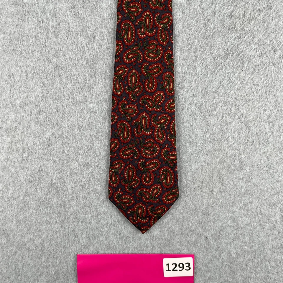 Corbata Coach Cuello Seda Colorido Paisley Hecha en Italia Foto 2 de 4