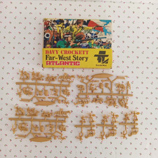 Atlantic Far West Story 1105 Davy Crockett Playset Model Kit - Looks Complete