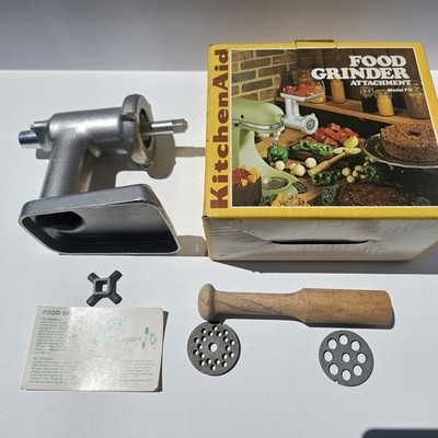 Vintage KitchenAid Hobart Food Chopper Meat Grinder - FG All Metal Rare, EUC BOX