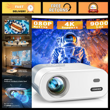 Portable Mini Projector 1080P HD, Compact Projector for iPhone  Android Devices