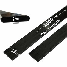 1 2mm x 10mm 1000mm - PULTRUDED-Flat Carbon Fiber Bar. 100 Pultruded high...