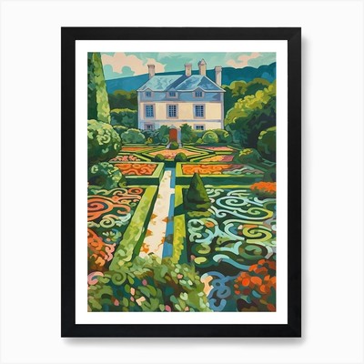 Chateau De Villandry Gardens Frankreich Gerahmtes Wandbild Poster Leinwanddruck Bild