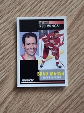 1991-92 Pinnacle French #361 Brad Marsh Detroit Red Wings NHL 