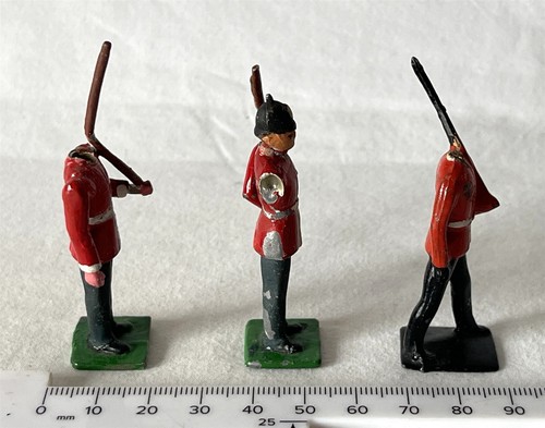 3 Damaged Vintage Painted Lead Toy Soldiers Possibly Home Cast Models #62-514 - Picture 3 of 10