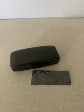 Ralph Lauren Black Hard Clamshell Sunglasses Eyeglasses Case case only w/Cloth