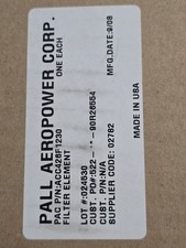 New Genuine PALL AEROPOWER CORP. ACC426F1230 FILTER ELEMENT