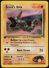 Brock's Onix [1st Edition] #69 Gym Heroes Pokemon Card