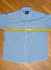 Vintage 90s Wrangler Pearl Snap Western Shirt Mens 16