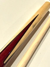 PECHAUER HUSTLER PRO H CUE 12.50 MM BURGUNDY STAIN SHIPS FREE FREE CASE STUNNING