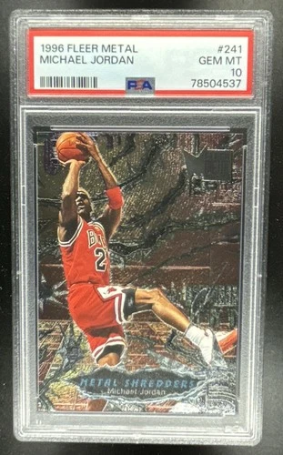 1996-97 Fleer Metal Michael Jordan #241 Bulls PSA 10 GEM MINT