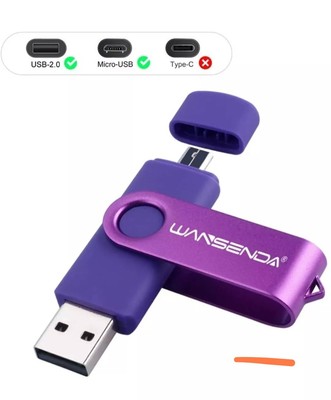 USB Stick 64GB USB 2.0 für Android Geräte/PC/Tablet/Mac (
