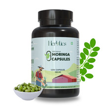 Organic Moringa Oleifera Capsules 1000mg   Energy, Immune Support, Detox   120ct