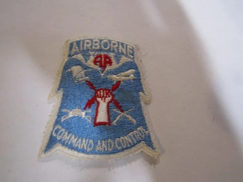 VINTAGE MILITARY PATCH WW2 ERA 82ND AIRBORNE DIVISION COMMAND AND CONTROL