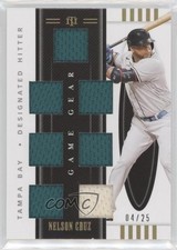 2021 Panini National Treasures Holo Gold 4/25 Nelson Cruz #GG6-NC 05ng