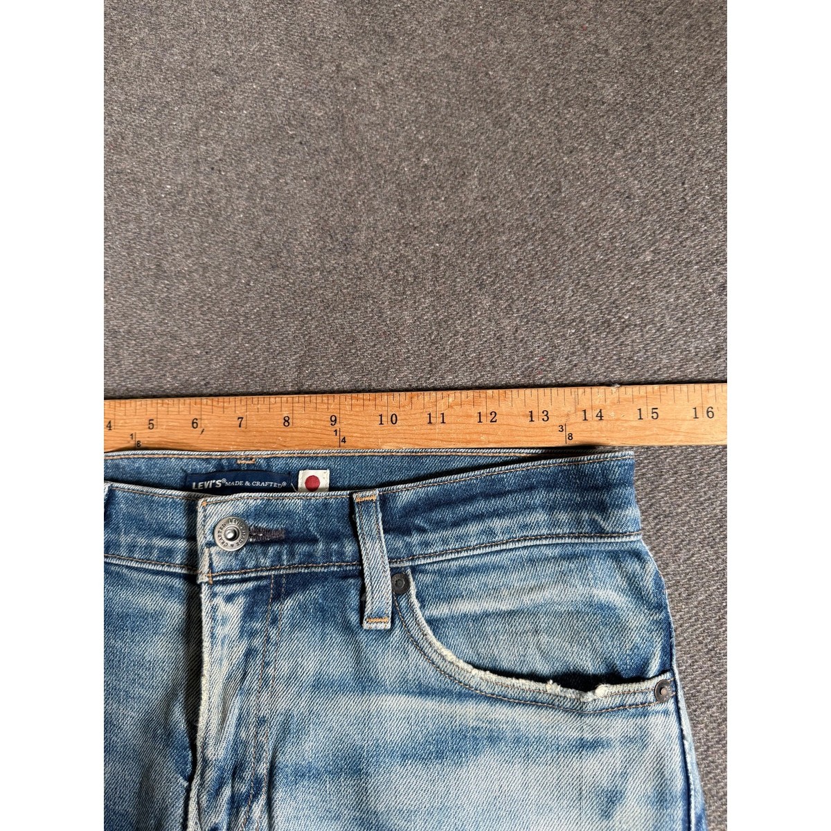 Levis Made & Crafted 511 Slim Selvedge Mens Jeans 33x29 Big E