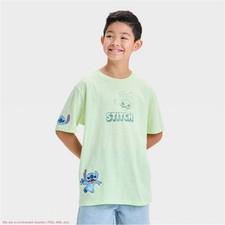 Boys' Stitch Graphic T-Shirt - Lime Green S SEE DEAL  