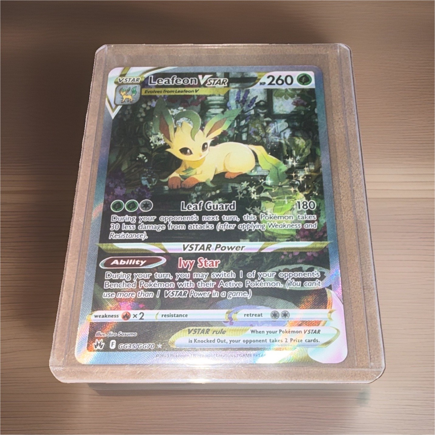 Pokemon TCG Leafeon VSTAR GG35/GG70 Crown Zenith Galarian Gallery UR Holo EN