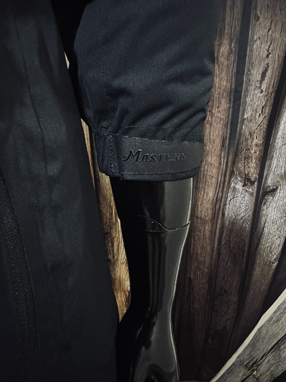 Masters Tech All Black Polyester Full Zip Golf Wind Jacket Size Large