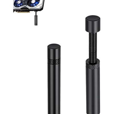 GPU Halterung Aluminium, Einstellbar 74-120mm, Magnetischer Sockel, Kompatibe...