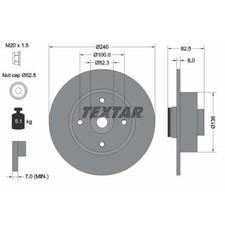 Disque de frein Renault MODUS