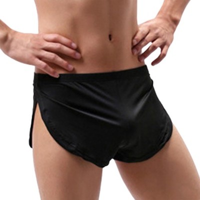 Evankin Men's Boxer Brief Underwear Sexy Boxers Shorts Casual Medium, Black 